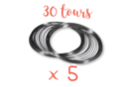 Fil mémoire 30 tours - Ø 6 cm - Lot de 5 - Bracelets 13135 - 10doigts.fr