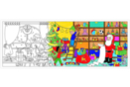 Fresque géante à colorier “Noël” - Formes et dessins à colorier 54688 - 10doigts.fr