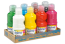 Gouache Giotto : Set de 8 flacons de 250 ml, couleurs assorties - Peinture gouache liquide - 10doigts.fr