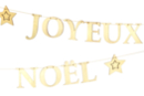 Guirlande "Joyeux Noël" en bois - Objets en bois Noël - 10doigts.fr