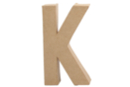 Lettre en carton papier mâché : K - Lettres en carton 27710 - 10doigts.fr