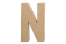 Lettre en carton papier mâché : N - Lettres en carton 27713 - 10doigts.fr