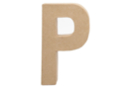 Lettre en carton papier mâché : P - Lettres en carton 27715 - 10doigts.fr
