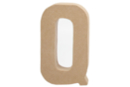 Lettre en carton papier mâché : Q - Lettres en carton 27716 - 10doigts.fr