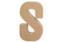 Lettre en carton papier mâché : S - Lettres en carton 27718 - 10doigts.fr