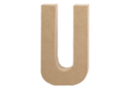 Lettre en carton papier mâché : U - Lettres en carton 27720 - 10doigts.fr