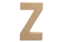 Lettre en carton papier mâché : Z - Lettres en carton 27725 - 10doigts.fr
