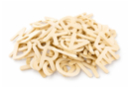 Lettres majuscules en bois naturel - 104 pièces - Décorations en bois brut : tranches et bois naturel déco - 10doigts.fr