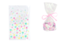 Sachets cristal à pois 11,5 x 19 cm - Lot de 10 - Papiers cadeaux et sacs - 10doigts.fr