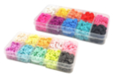 PROMO Coffrets de perles heishi, couleurs vives + pastel - 3000 perles - Perles Heishi et coquillages 51624 - 10doigts.fr