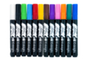 Marqueurs peinture opaque - 12 couleurs  - Marqueurs peinture - 10doigts.fr