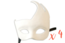 Masques vénitiens - 4 pièces - Masques Créatifs - 10doigts.fr