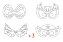 Masques super héros - Lot de 3 sets de 4 - Masques Créatifs 12847 - 10doigts.fr