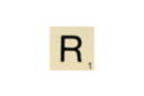 Maxi lettre de scrabble R - Lettres en bois 41117 - 10doigts.fr