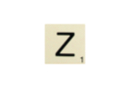 Maxi lettre de scrabble Z - Lettres en bois 41125 - 10doigts.fr