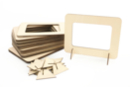 Méga lot cadres bois à poser - 30 pièces - Cadres photos en bois 56314 - 10doigts.fr