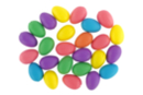 Mini oeufs colorés en plastique - 24 pcs - Oeufs de Pâques créatif - 10doigts.fr