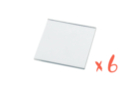 Miroirs carrés 7 cm - 6 pièces - Miroirs à coller 03419 - 10doigts.fr