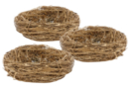 Nids en paille - Lot de 3 - Accessoires décoratifs de Pâques - 10doigts.fr
