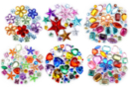 Pack Promo Strass assortis - 6 sets (1550 strass) - Strass 38352 - 10doigts.fr