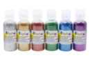 Paillettes biodégradables ultrafines - 6 flacons - Paillettes à saupoudrer 59446 - 10doigts.fr