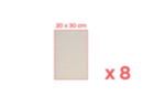 Panneaux de carton gris  20 x 30 cm - 8 pcs - Papiers épais et cartons 59467 - 10doigts.fr