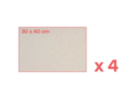 Panneaux de carton gris  30 x 40 cm - 4 pcs - Papiers épais et cartons 59468 - 10doigts.fr