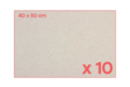 Panneaux de carton gris  40 x 50 cm - 10 pcs - Papiers épais et cartons 07846 - 10doigts.fr