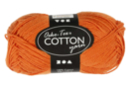 Pelote extra qualité 100% coton - orange - Fils à tricoter 44274 - 10doigts.fr