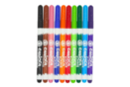 Marqueurs textiles pointe fine - 10 couleurs - Peintures et marqueurs pour tissus - 10doigts.fr