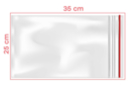 Pochettes zip 25 x 35 cm - 100 pièces - Plastique Transparent 04241 - 10doigts.fr