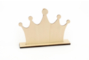 Porte-photo couronne en bois - Silhouettes en bois - 10doigts.fr