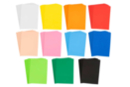 PROMO : 120 feuilles de caoutchouc mousse - 10 feuilles x 12 couleurs assorties - Caoutchouc Mousse 51227 - 10doigts.fr
