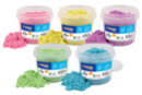 PROMO - Set de 5 seaux 1 kg de sable à modeler coloré - Sable à modeler - Modelage et moulage 55650 - 10doigts.fr