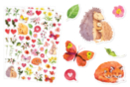 Gommettes tendresse - 1 set (120 gommettes - 2 planches) - Gommettes Animaux - 10doigts.fr