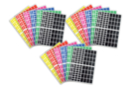 Gommettes rectangles - 18 planches - Gommettes formes assorties - 10doigts.fr