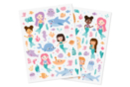Gommettes sirènes - 1 set (2 planches) - Gommettes Histoires et décors 59774 - 10doigts.fr