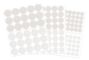 Set de 2 x 84 pastilles velcro adhésives - Ø assortis - Velcro , scratch 55375 - 10doigts.fr