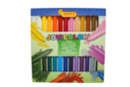Maxi crayons cire ultra résistants - 24 crayons - Crayons cire - 10doigts.fr