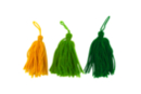 Grands pompons, camaieu vert - 3 pcs - Pompons - 10doigts.fr