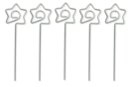 Clips pense-bête étoile- 5 pièces - Clips et mousquetons 03979 - 10doigts.fr
