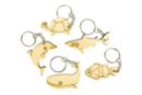 Porte-clés en bois - 5 animaux marins - Porte-clés 34130 - 10doigts.fr