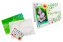 Kit 6 cadres "Je t'aime" + gommettes  - Cartes Fête des mères - 10doigts.fr