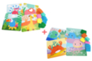 PROMO : Tableaux gommettes animaux marins + terrestres - 8 pièces - Stickers en mousse 58813 - 10doigts.fr