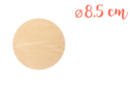 Support bois rond Ø 8,5 cm (Epaisseur : 3 mm) - Silhouettes en bois - 10doigts.fr