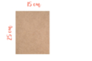 Support rectangle MDF 25 x 15 cm (Epaisseur : 3 mm) - Supports Mosaïques - 10doigts.fr