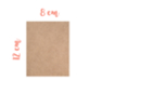 Support rectangle MDF 8 x 12 cm (Epaisseur : 3 mm) - Supports Mosaïques 08392 - 10doigts.fr