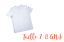 T-shirt 7 - 8 ans - Coton, lin - Textiles - 10doigts.fr