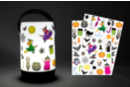 Veilleuse LED + gommettes Halloween (CADEAU) - Articles lumineux, guirlandes et bougies LED 59632 - 10doigts.fr