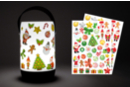 Veilleuse LED + gommettes Noël (CADEAU) - Articles lumineux, guirlandes et bougies LED 59633 - 10doigts.fr